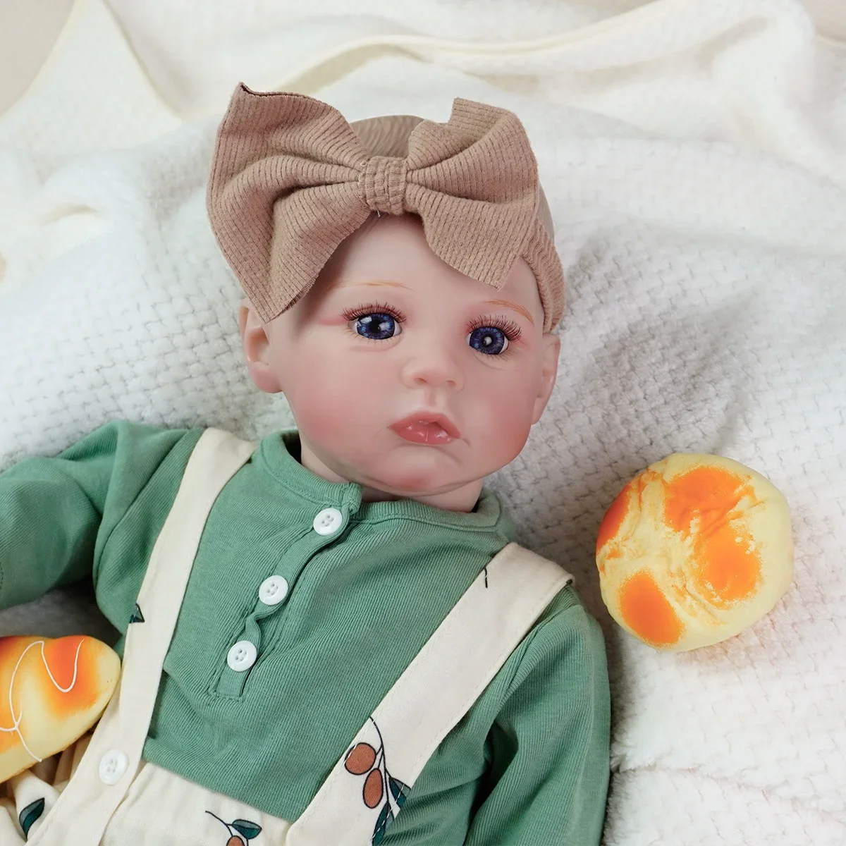 

Realistic Rebirth Baby Doll Full Body Vinyl Realistic with Birth Certificate Sleeping and Feeding Toys Suitable for Children