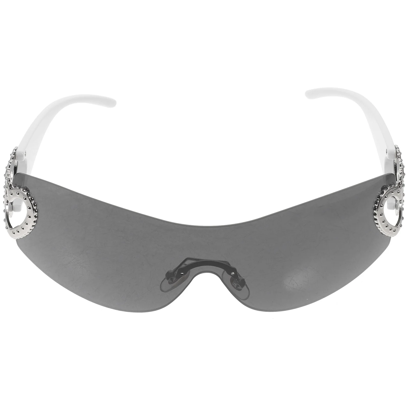 

Funny Party Heart Sunglasses Rimless Hollow Pattern Lightweight Beach Valentine Cosplay Photo Booth Stylish Fashion Eyewear