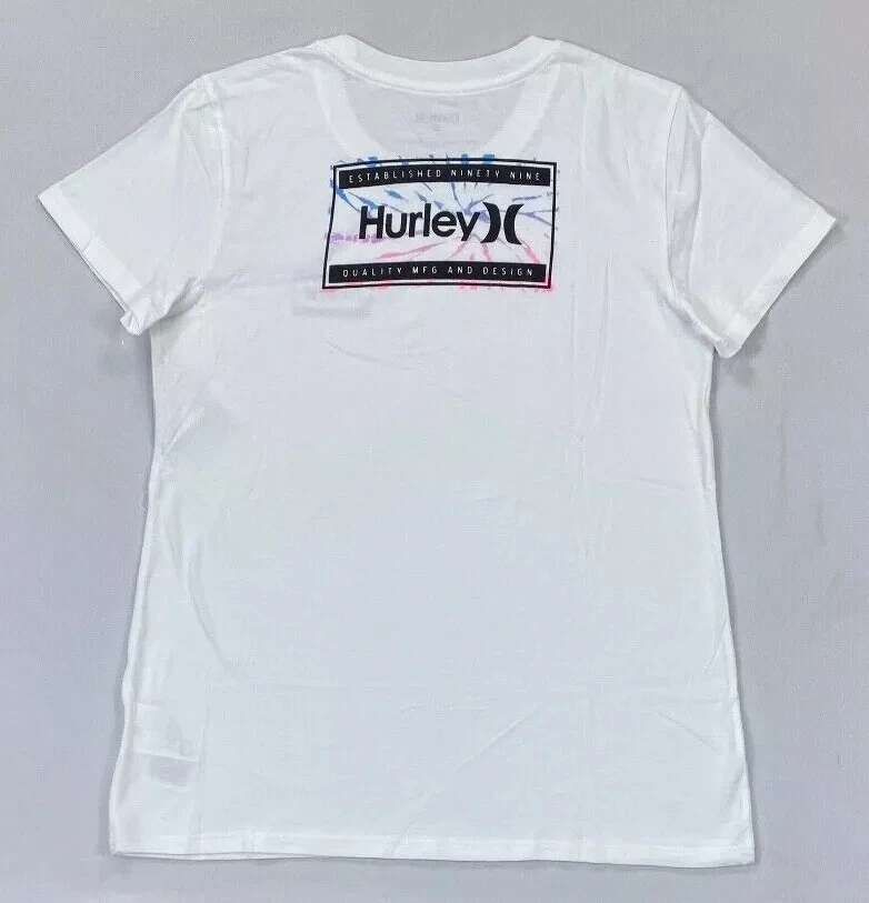 Hurley Graphic Cotton T-shirt Unisex Men Women Summer Short Sleeve Fashion Brand Tee Luxury Casual Vintage Retro Tops