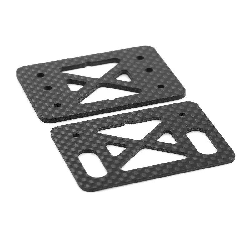 TO-354-N One-Piece Carbon Fiber Rear Wing Stay Reinforcement & Heightening Plate for Kyosho MP11 RC Car