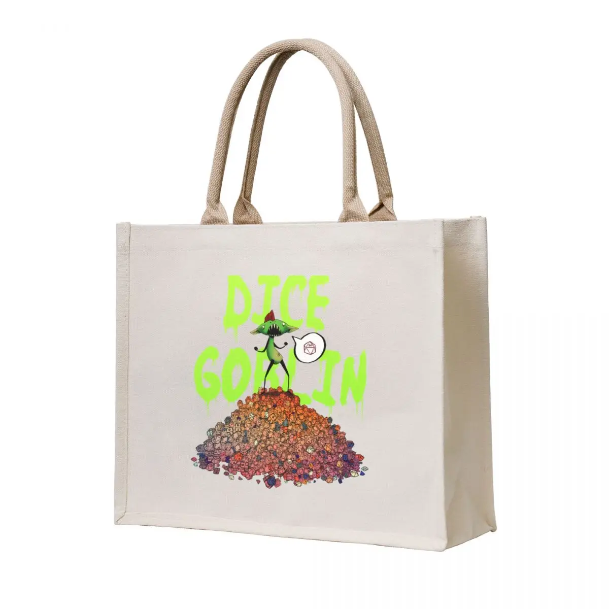 

Dice Goblin Tote Bag shoping bag foldable reusable bag custom tote Fabric