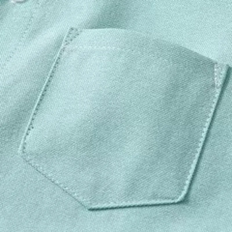 Boys Cotton White Long-Sleeved Shirt Spring New Children\'s Baby Formal Mandarin Collar Buttons Cardigan Shirts With A Pocket