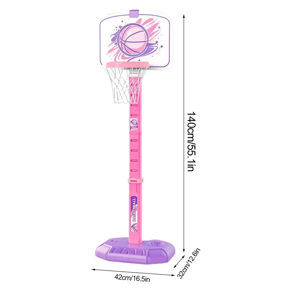 Einstellbare Indoor Outdoor Kinder Basketballkorb Set Tragbare Ball Werfen Launcher Stehen T Ball Sport Spielzeug für Jungen Kind Geschenke