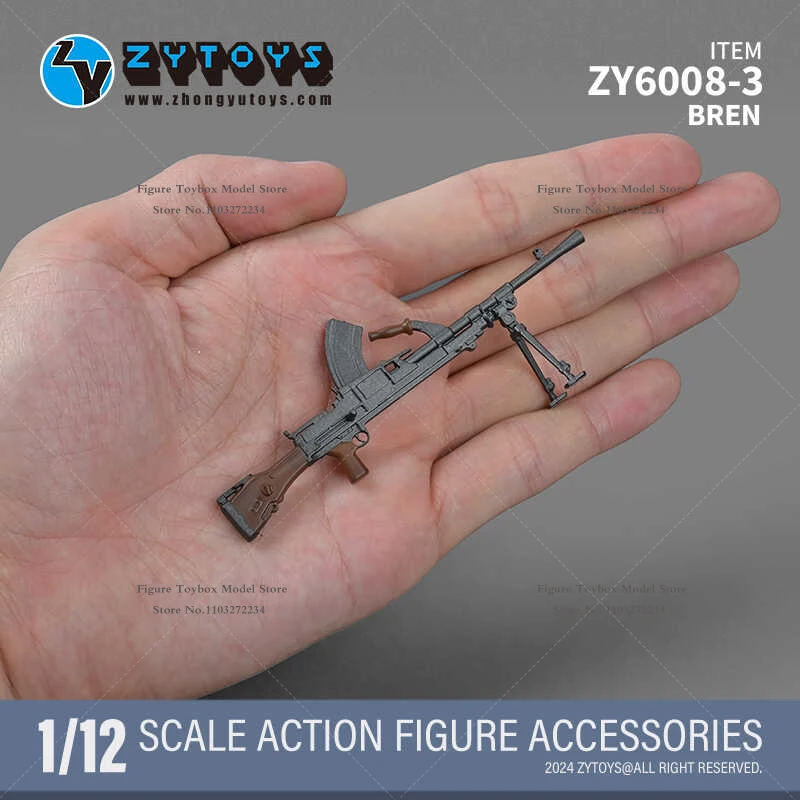 ZYTOYS-Mini Soldado Arma Modelo Gun Acessório Set, Estatueta Estática, Ornamento Cena Militar, 6 "Figura, 98K M82A1, ZY6008, 1:12