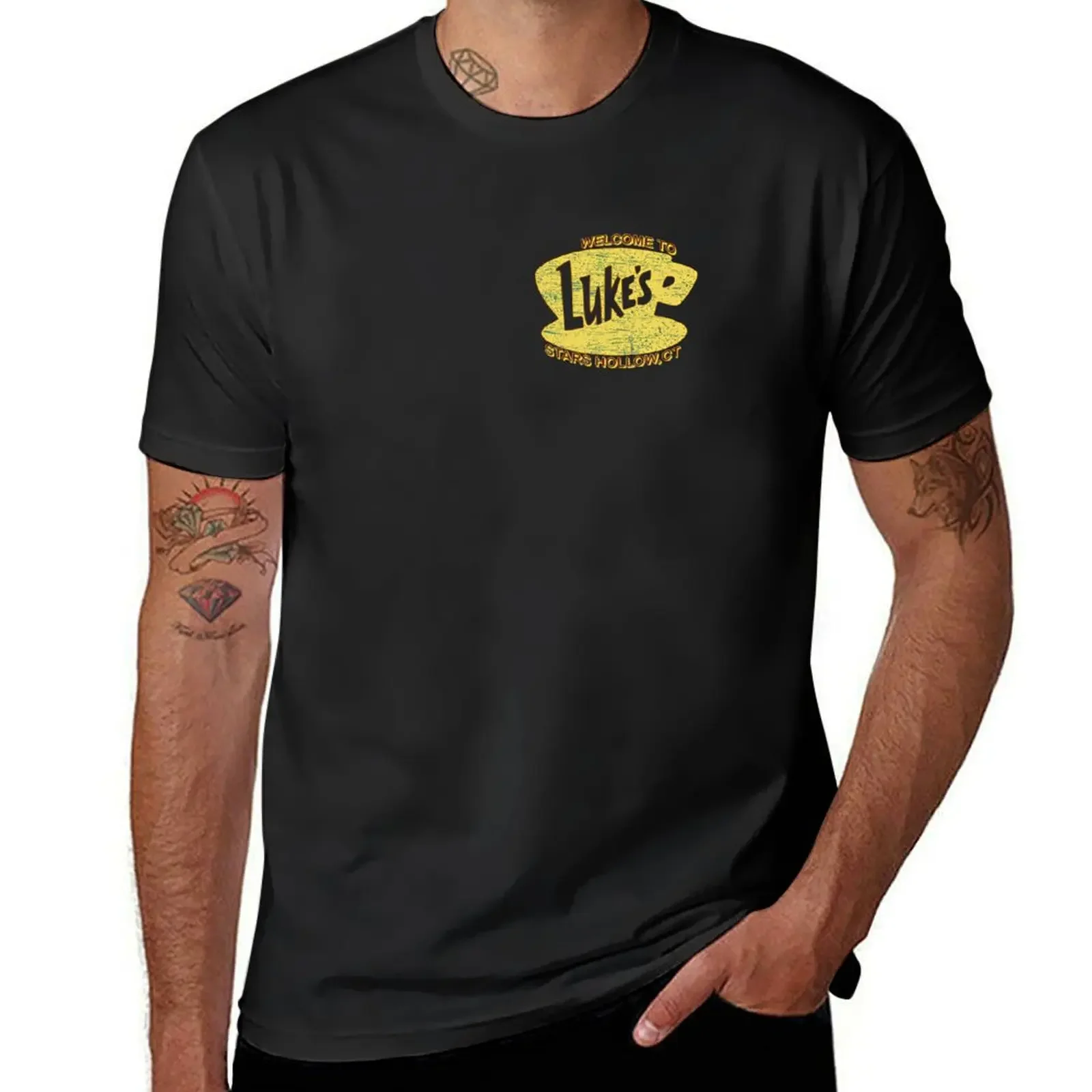 Vintage Lukes Diner Stars Hollow Retro Luke s Diner Gilmore Girls gilmoregirls T-Shirt plus size tops mens big and tall t shirts