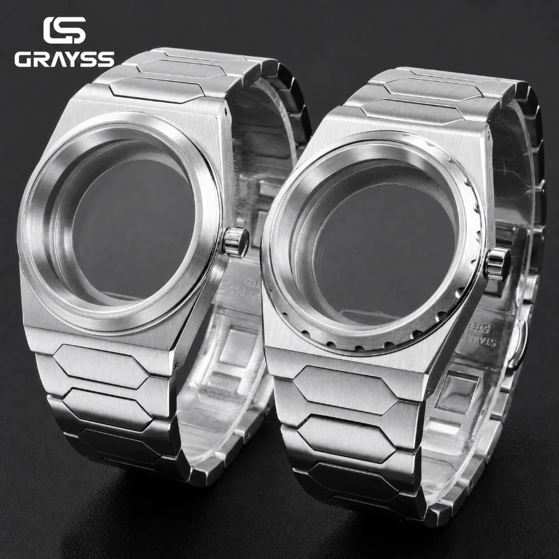 2026 New For SKX NH35 NH36 Watch Case Stainless Steel Integrated Brushed 20atm Butterfly Clasp High Quality Sapphire Glass