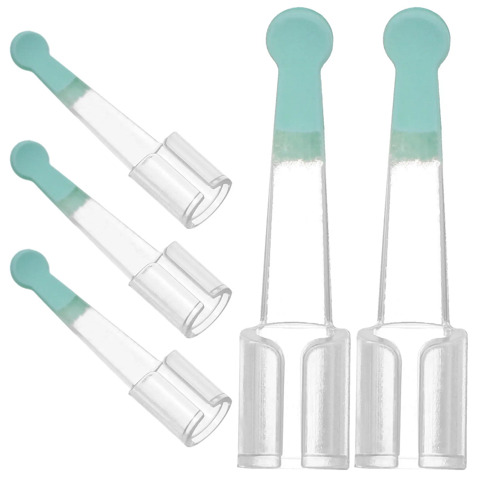 

5 Pcs Soft Silicone Ear Spoon Tips Visual Scoop Picker Visible Wax Removal Digging