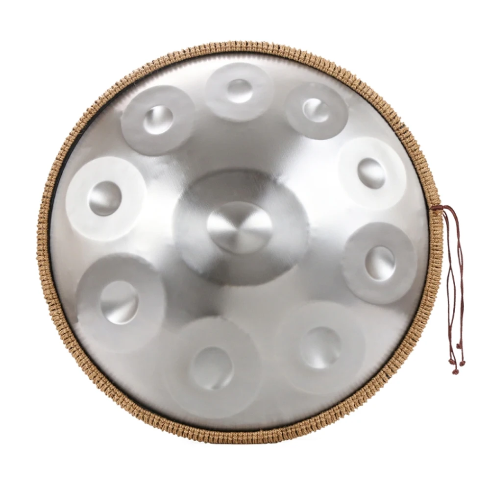 

Silver Color 432HZ Handpan 22 inch 10 notes