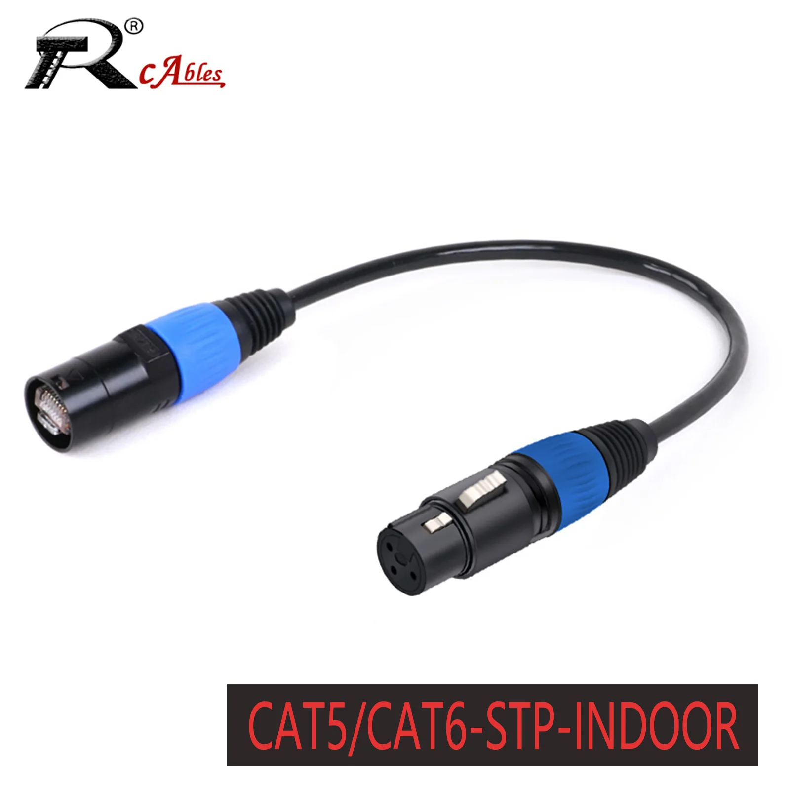 

1PC RJ45 Male to XLR 3Pin Female Adapter Cable with Colorful Zinc Alloy Shell,CAT5 CAT6 SFTP Cable for DMX-CON Controller Series