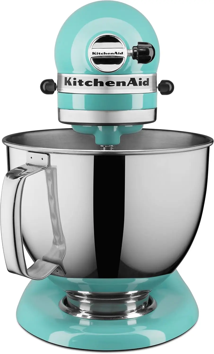 5-Liter-Standmixer mit neigbarem Kopf der Serie mit Ausgießschutz KSM150PS, abnehmbarer Schüssel, Aqua Sky