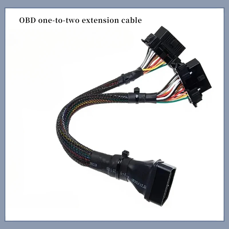 

OBD2 Y-образный плетеный удлинительный кабель для автомобилей Kia Toyota