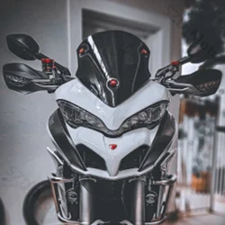 For MULTISTRADA V2 S V2S 2021-2024 Motorcycle Sport Windshield Windscreen Wind Deflectors Black