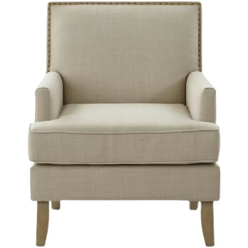 

American light luxury sofa chair club negotiation chair household small apartment living room balcony leisure chair Nordic singl