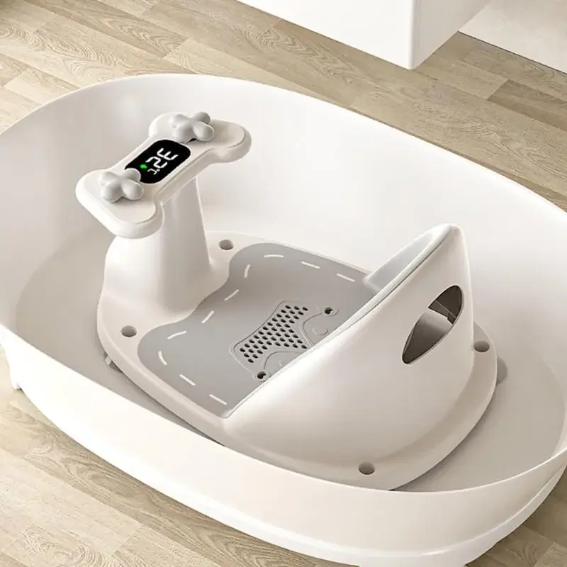 Tragbare Baby-Badesitze mit rutschfestem Design und verstellbarer Rückenlehne, sicherer Badestuhl für Kleinkinder ab 6 Monaten,