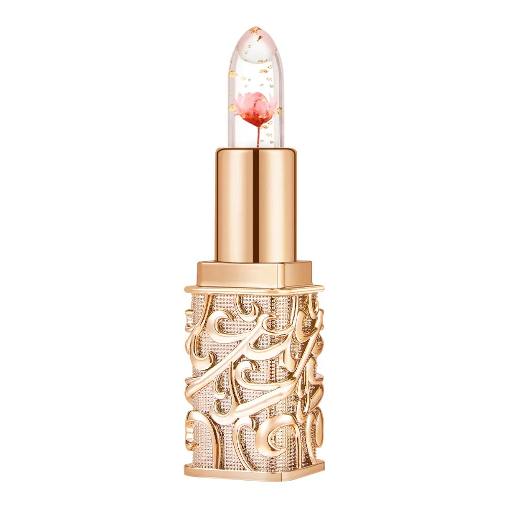 Clear Moisturising Lipstick Jelly Texture Temperature Sensitive Flower Lipstick Long Lasting Matte Finish