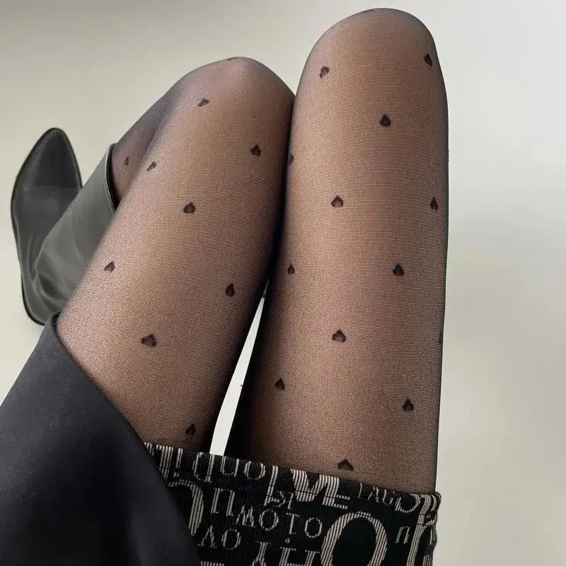 Women's Tights Classic Small Polka Dot Silk Stockings Thin Lady Vintage Stockings Pantyhose Female Hosiery Summer Sexy