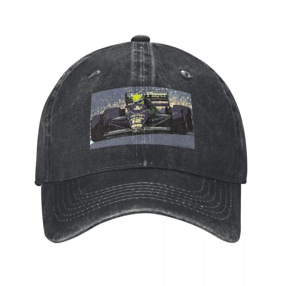 ayrton-senna-racing-his-1985-97t-f1-racecar-bone-de-beisebol-chapeu-de-passeio-de-praia-chapeu-de-cavalo-de-praia-masculino-feminino
