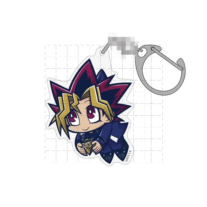 Anime Yu-Gi-Oh! Duel Monsters Yugi Muto Seto Kaiba Katsuya Ryou Bakura portachiavi bambola gioco YuGiOh portachiavi acrilico per regalo