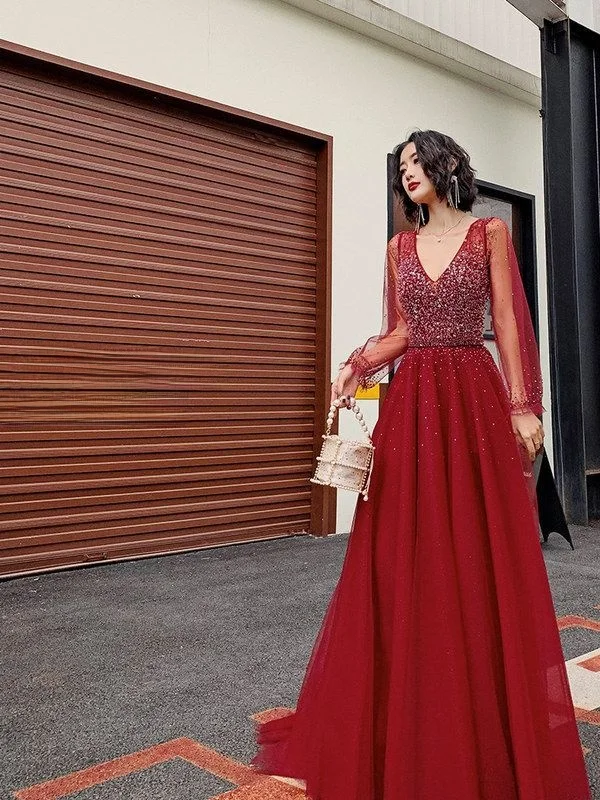 

Красное свадебное платье Dr Ele, длинное вечернее платье для невест, трансграничная церемония, представление, КТВ, свадебное платье Ele, красное платье Dr