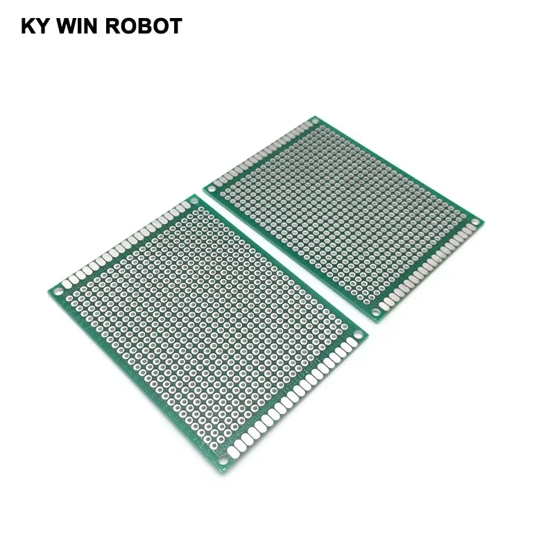 5pcs 6x8cm 60x80mm Double Side Prototype PCB Universal Printed Circuit Board Protoboard For Arduino