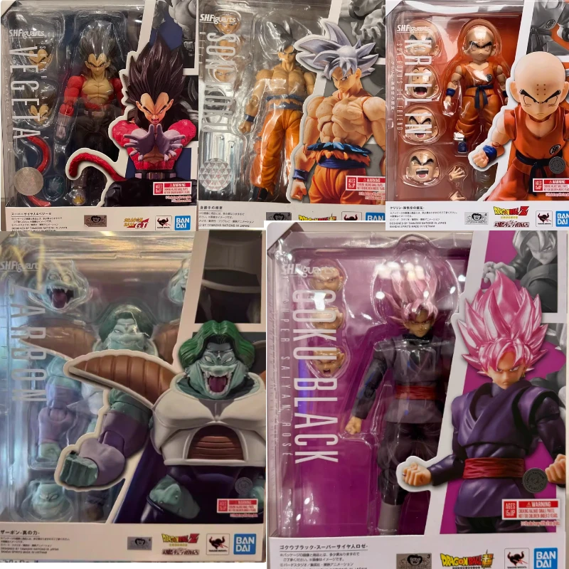 

In Stock, Ships Within 24 Hours, Bandai SHF Dragon Ball Goku, Vegeta, Sabo, Pink Goku, Krillin, Posable Action Figures