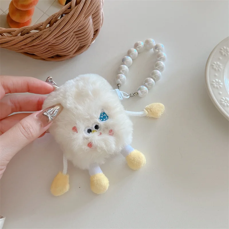 Модный пушистый мягкий плюшевый рождественский чехол для наушников Apple AirPods 4 1 2 Pro 3, меховой милый защитный чехол для наушников