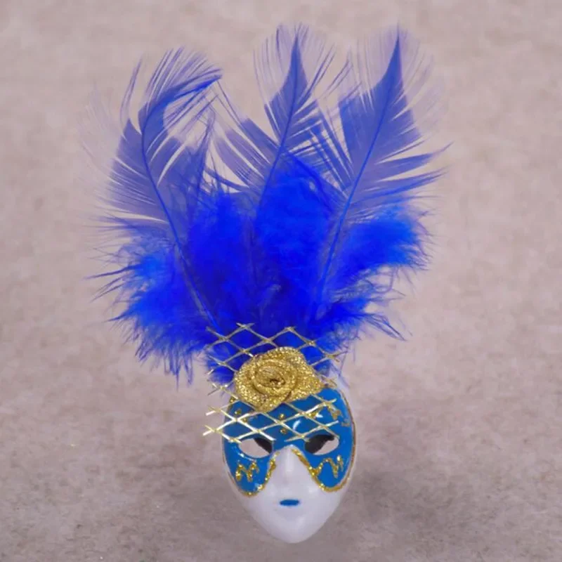 قناع ريش أميرة البندقية الصغيرة، هدايا تذكارية مغناطيسية للثلاجة، ملصق حائط لحفلات أعياد الميلاد وحفلات الزفاف