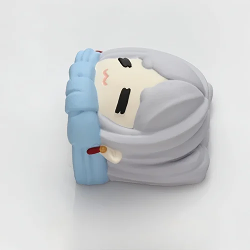 Imagen 2 del producto Nuevas teclas de teclado mecánico con temática de Frieren Beyond Journey'S End, teclas de juego de Anime Frieren Himmel de resina R4 con perfil de cereza