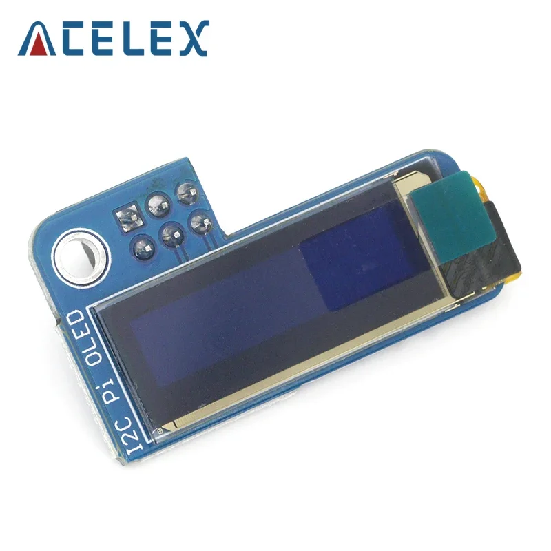 0.91 אינץ 'אולד 128x32 i2c iic ssd1306 מודול תצוגה כחול כהה מודול עבור פטל פטל 1, b +, 2, 3 אנדי אפס