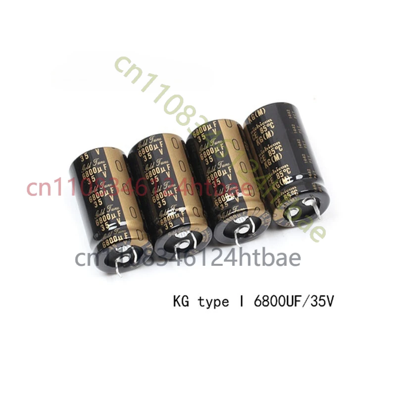 For Audio Capacitor, 4PCS Nichicon KG Gold Tune 6800UF 35V HiFi Fever Audio Electrolytic Capacitor