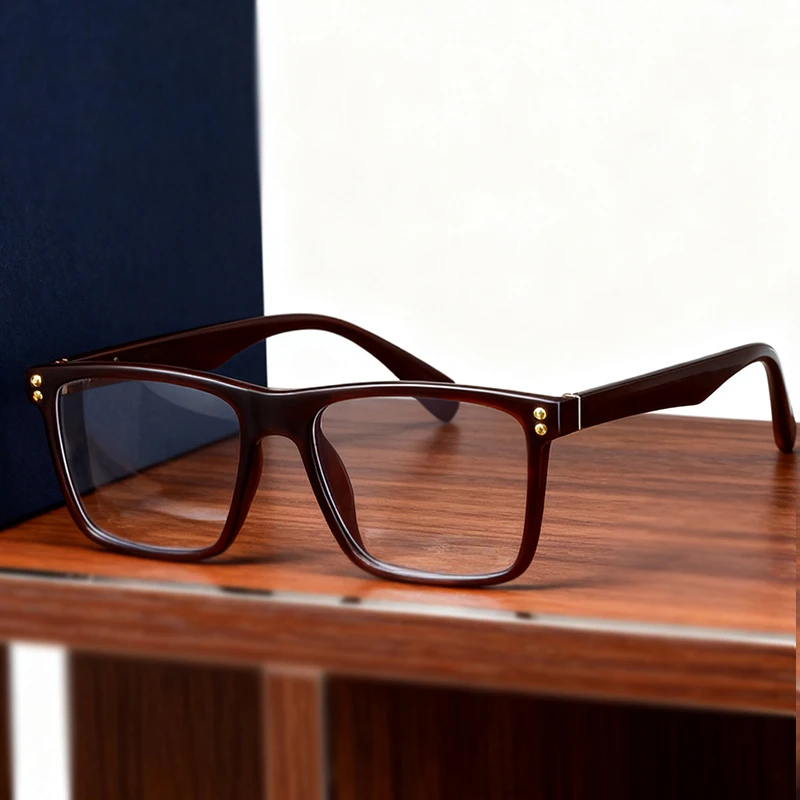 الرجال مربع النظارات الإطار الضوء الأزرق حجب نظارات للقراءة النساء بعيد النظر مشهد البصريات النظارات الطبية #5