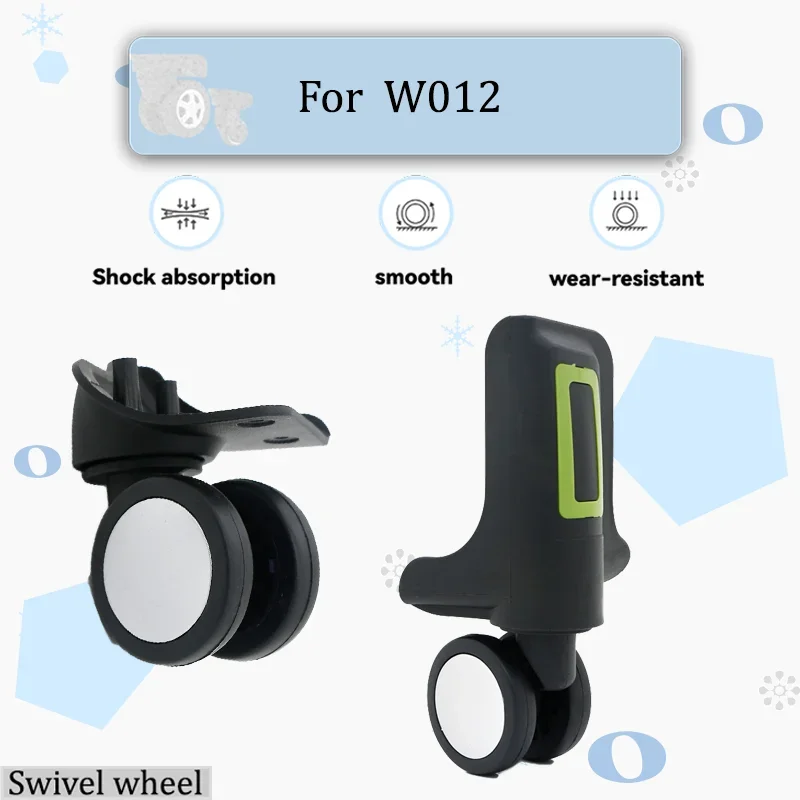 

Набор сменных портативных колес для багажа W012 360° ° Бесшумные поворотные ролики, износостойкие аксессуары для чемодана