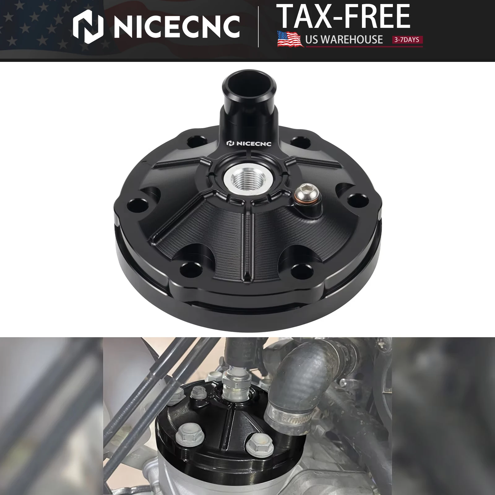 

NICECNC For KTM EXC 250 Husqvarna TE 250 GasGas EC 250 2024 2025 Motorcycle Engine Cylinder Head Top End Cover Guard Protector