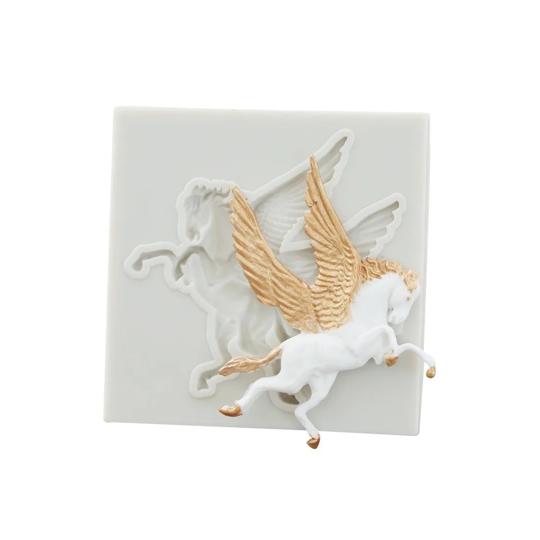 Pegasus Horse Silicone Mold Cake Border Fondant Mold Cake Decorating Tools Sugarcraft Chocolate Gumpaste Mold