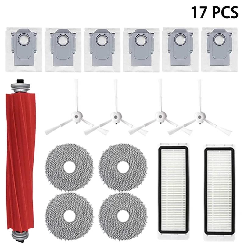 Roborock Q Revo P10 A7400RR روبوت أسبرادور إكسسوارات cepillo الجانبية الرئيسية filtro Hepa paños de fregona bolsa de polv