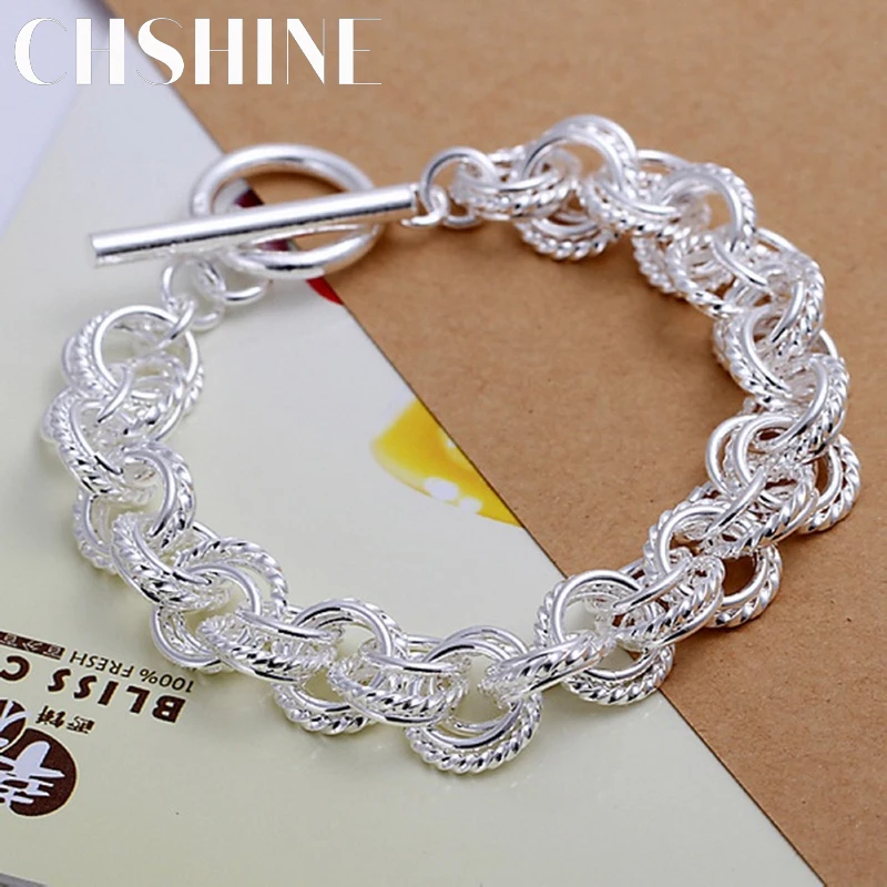 

High quality 925 Silver pretty nice fashion popular Bracelets wedding party circle Jewelry