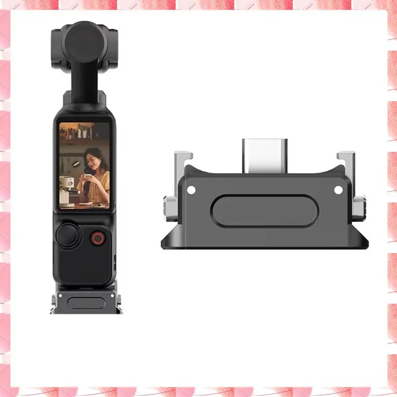 JAJA Charging Base For DJI OSMO Pocket 3 Camera 1/4 Mount Adapter Connector Fixed Holder Quick Release Accessory