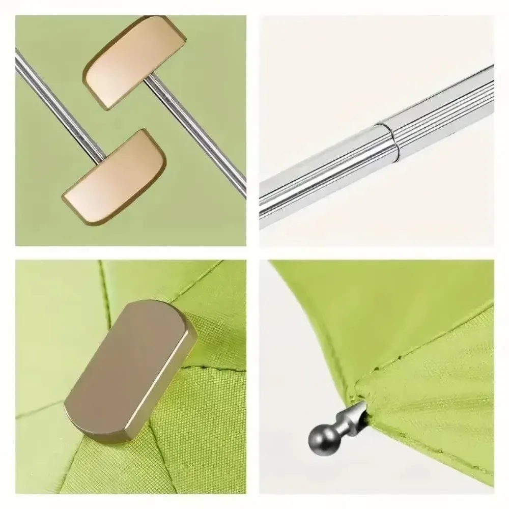 Ultraviolet Protection Pocket Rain Umbrella Ultralight Folding Sun Umbrella Wind Resistant Dual Use Pocket Parasol Summer