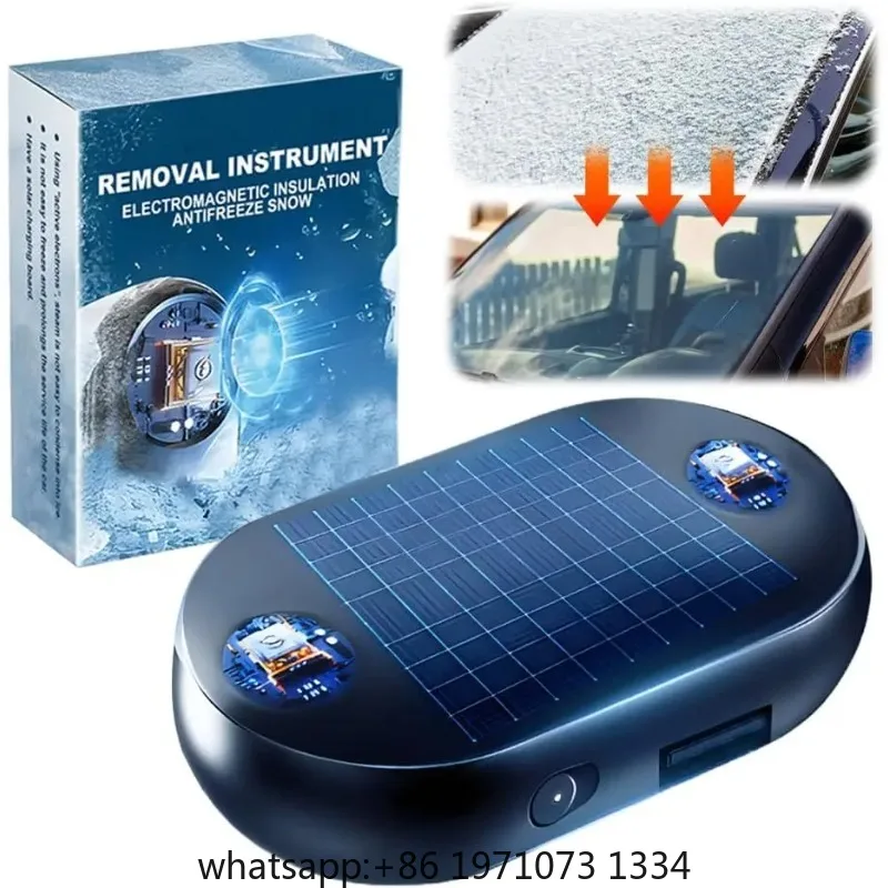Upgrade Solar Electromagnetic Molecular Interference Freeze and Snow Remover Anti-Freeze Electromagnetic Car Snow Removal Device