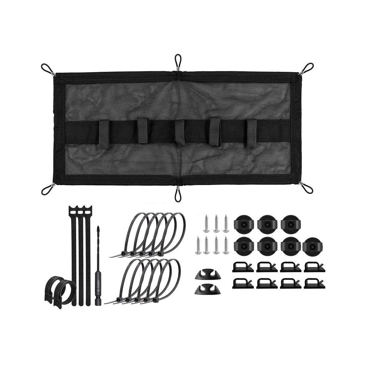 

Cable Management Net - Under Desk Wire Management - Flexible Under Desk Cable Management Tray B