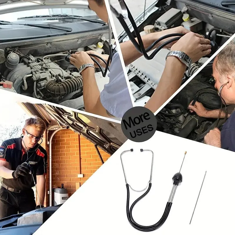 1pc Auto Cylinder Stethoscope, Mechanics Stethoscope Car Engine Block Diagnostic Automotive Hearing Tool Detection
