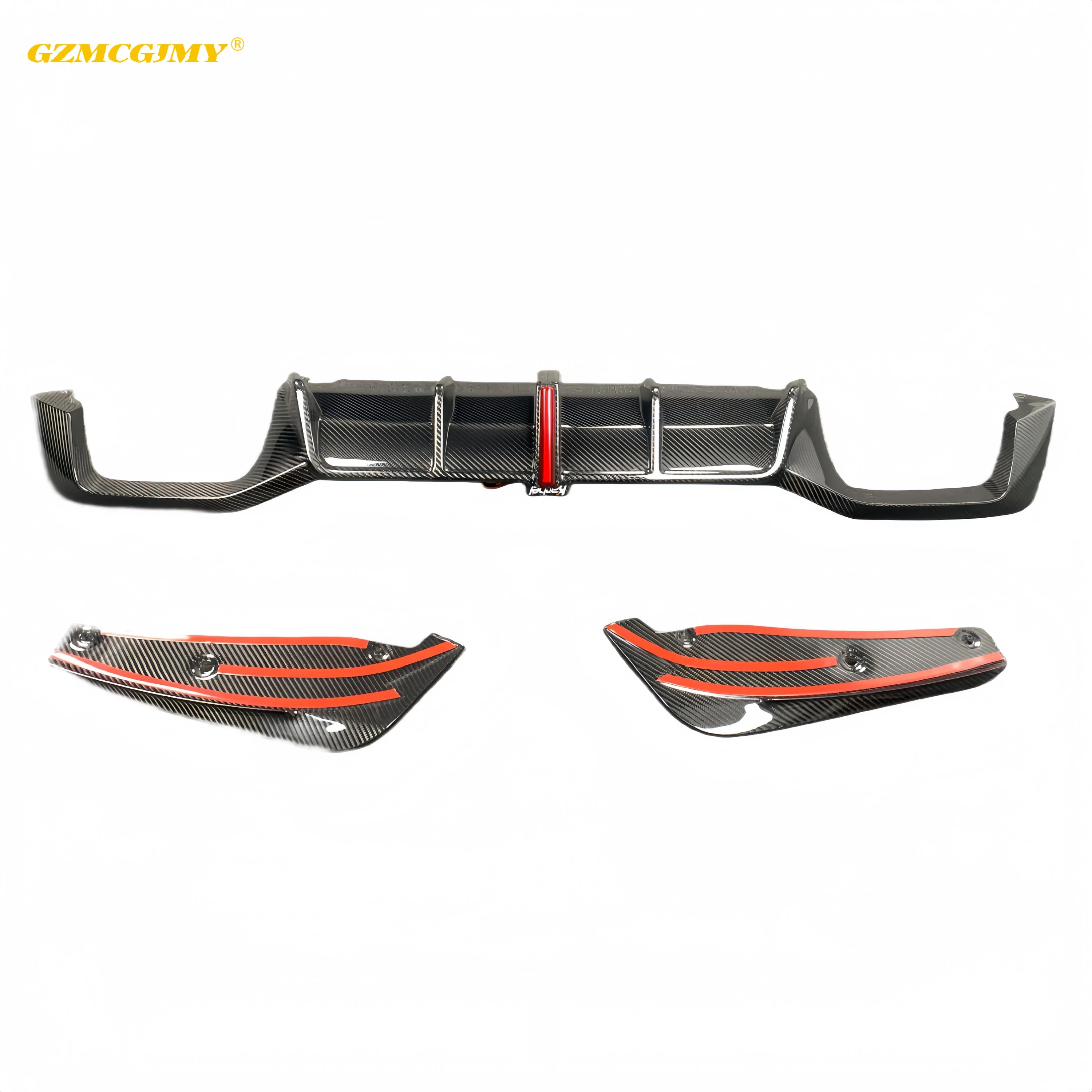 High Quality Car Bumper Dry Carbon Fiber Rear Splitter Diffuser Suitable For BMW X4M F98 KB Style Rear Diffuser