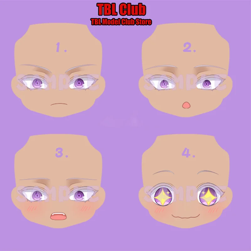 

Gsc Doll Replace Face OB11 Head Split Accessory 1/12 Scale The Case Study of Vanitas Noah Anime For 6-inch Action Figure Soldier