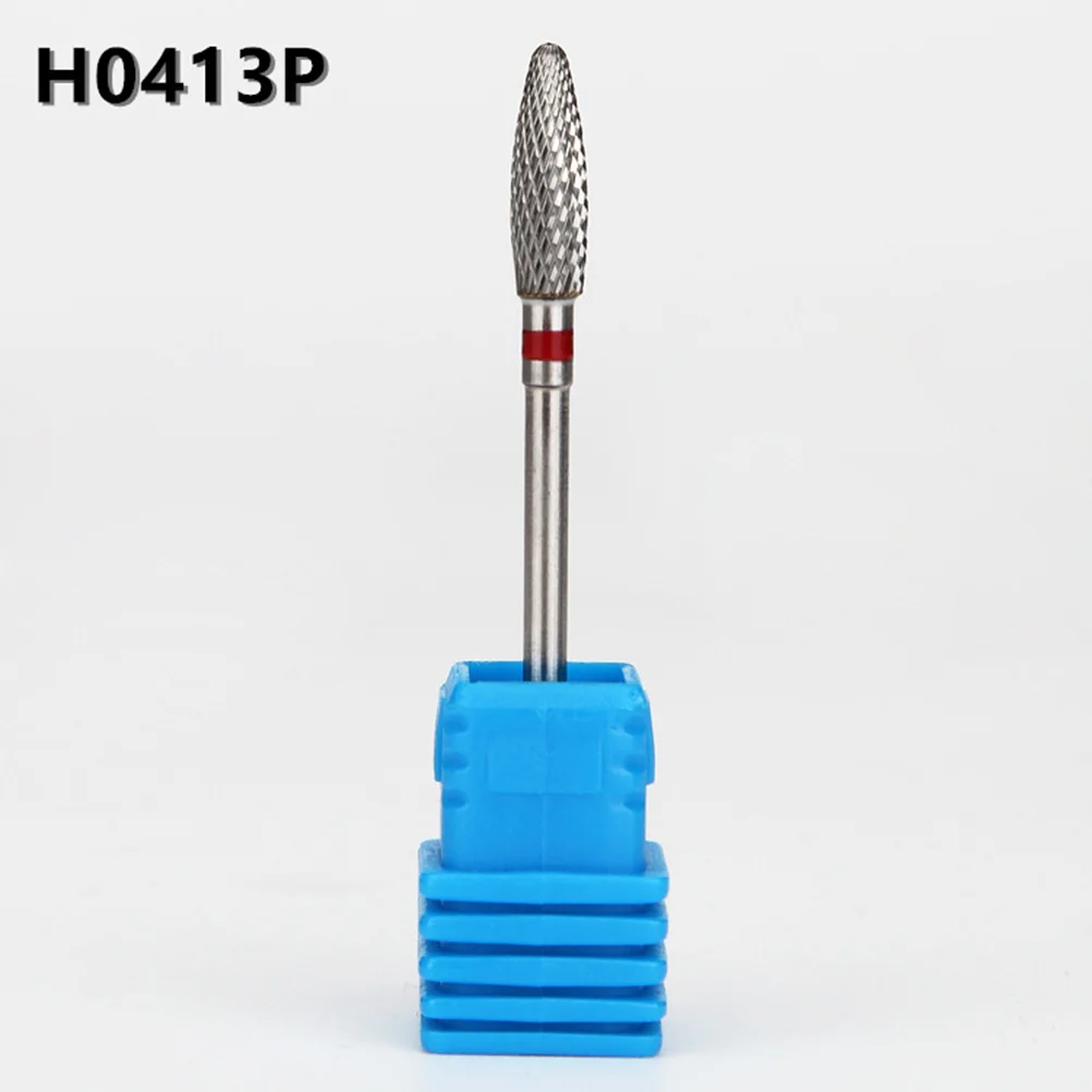 Punta da trapano per unghie Testa di molatura al quarzo in acciaio al tungsteno Piccola forma rotonda Smalto Rimodellimento Strumenti per accessori per nail art