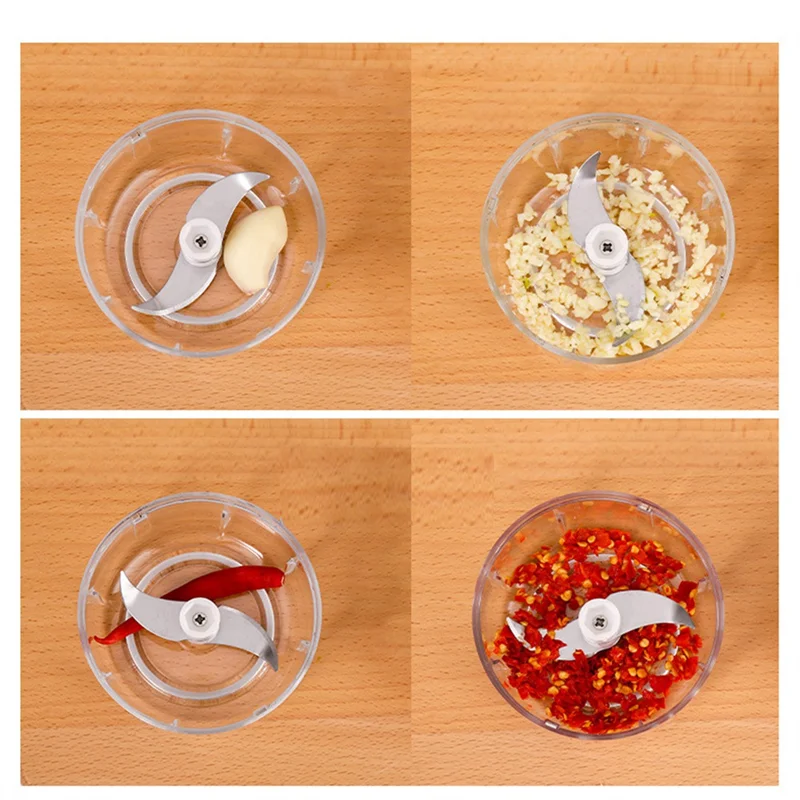 ABGE-100Ml Mini Electric Garlic Grinder Portable Food Press Mincer Seasoning Masher Spice Chopper Kitchen Accessories