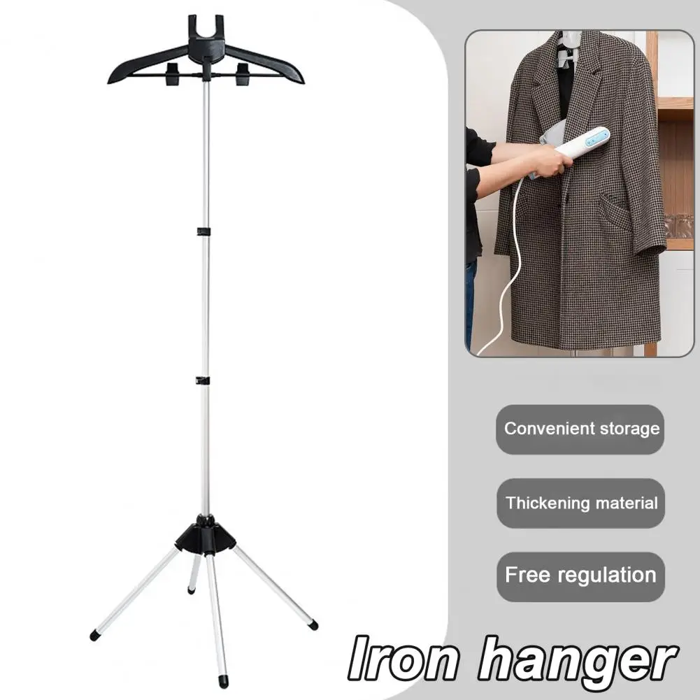 

Adjustable Clothes Steamer Hanger Adjustable Standing Garment Steamer Rack for Clothes Ironing Foldable for Wrinkle-free