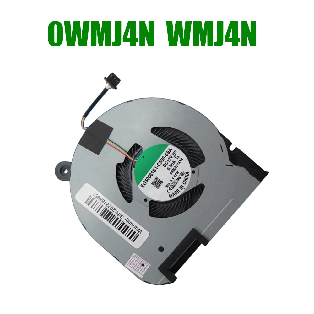 Для DELL G7 7700 EG50061S1-C050-S9A 0WMJ4N WMJ4N DC12V 0.52A новый вентилятор процессора для ноутбука