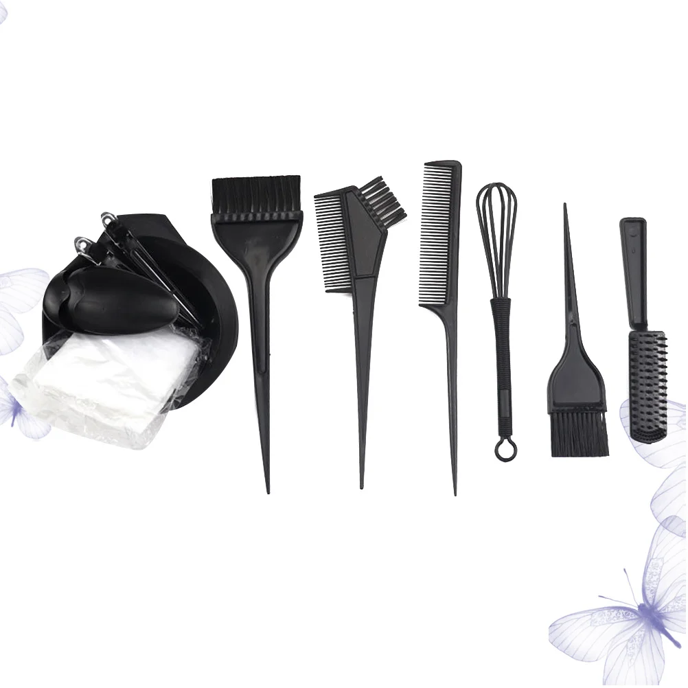 12Pcs Hairdressing Kit Safe Easy Clean Barbershop Hair Coloring Set Beauty Salon Accessories Black Hair Dyeing Tools - Image 3
