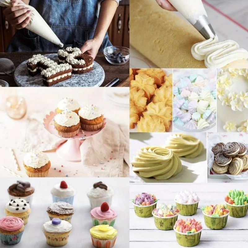 100 pce - Disposable Piping Bags Food Grade Thickened Anti-Burst Pastry Bags for Cake Cookie Decorating view 4