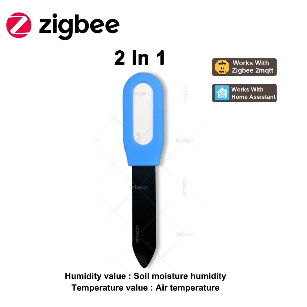 

Умный тестер почвы Tuya Zigbee, датчик влажности, температуры и влажности, приложение, монитор в реальном времени для растений, сада, поддержка домашнего помощника